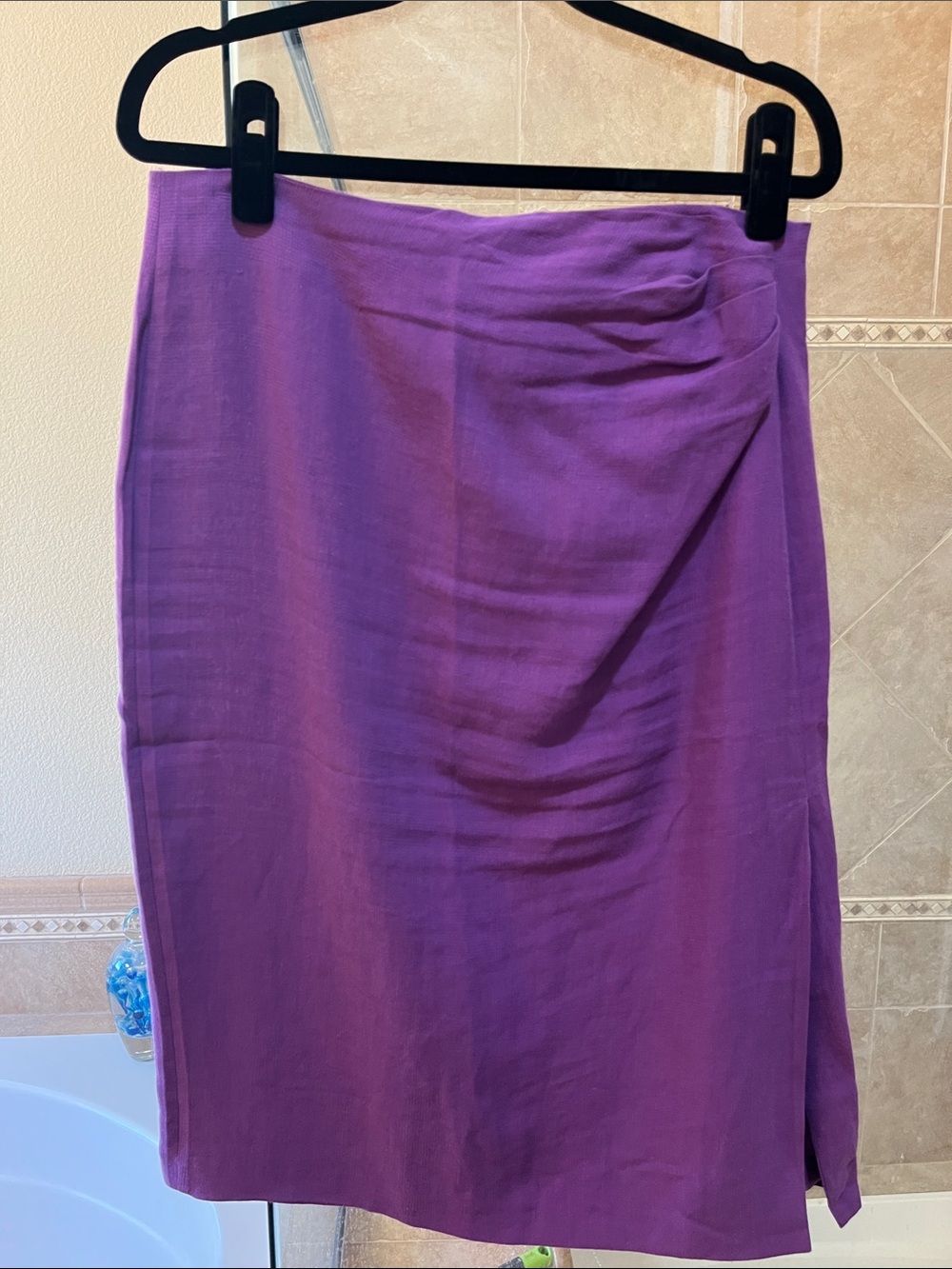 Giorgio Armani Purple Pencil Skirt